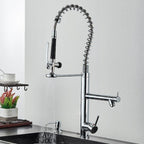 Torneira Gourmet Para Cozinha Dual Mola Spray Monocomando Bica Alta Troia