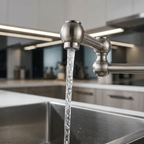 Torneira Gourmet Para Cozinha Articulada de Parede/ Água Fria Velatti