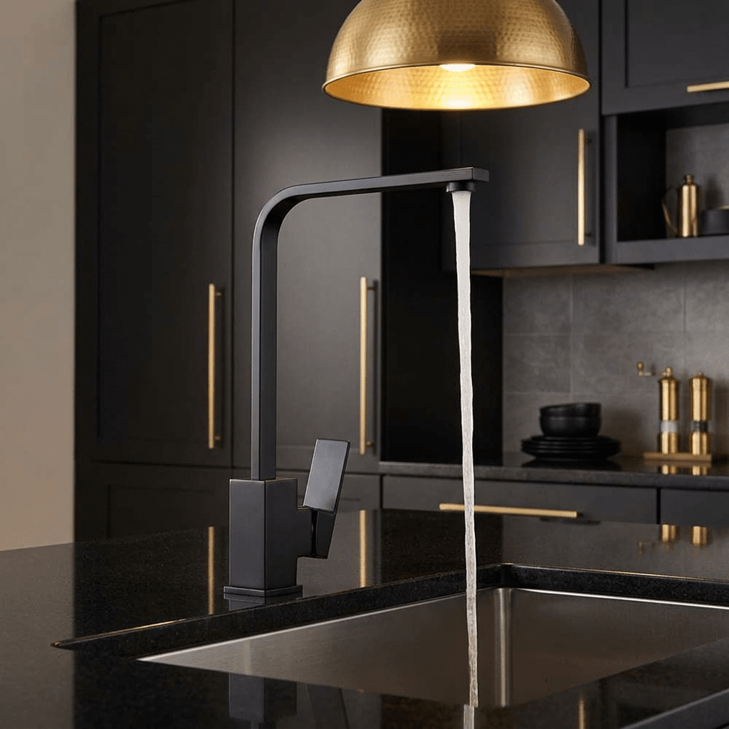 Torneira Gourmet Para Cozinha Bica Alta Monocomando Guindaste Track 360°