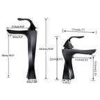 Torneira Lavatório Preto Fosco Monocomando Luxo Cortex