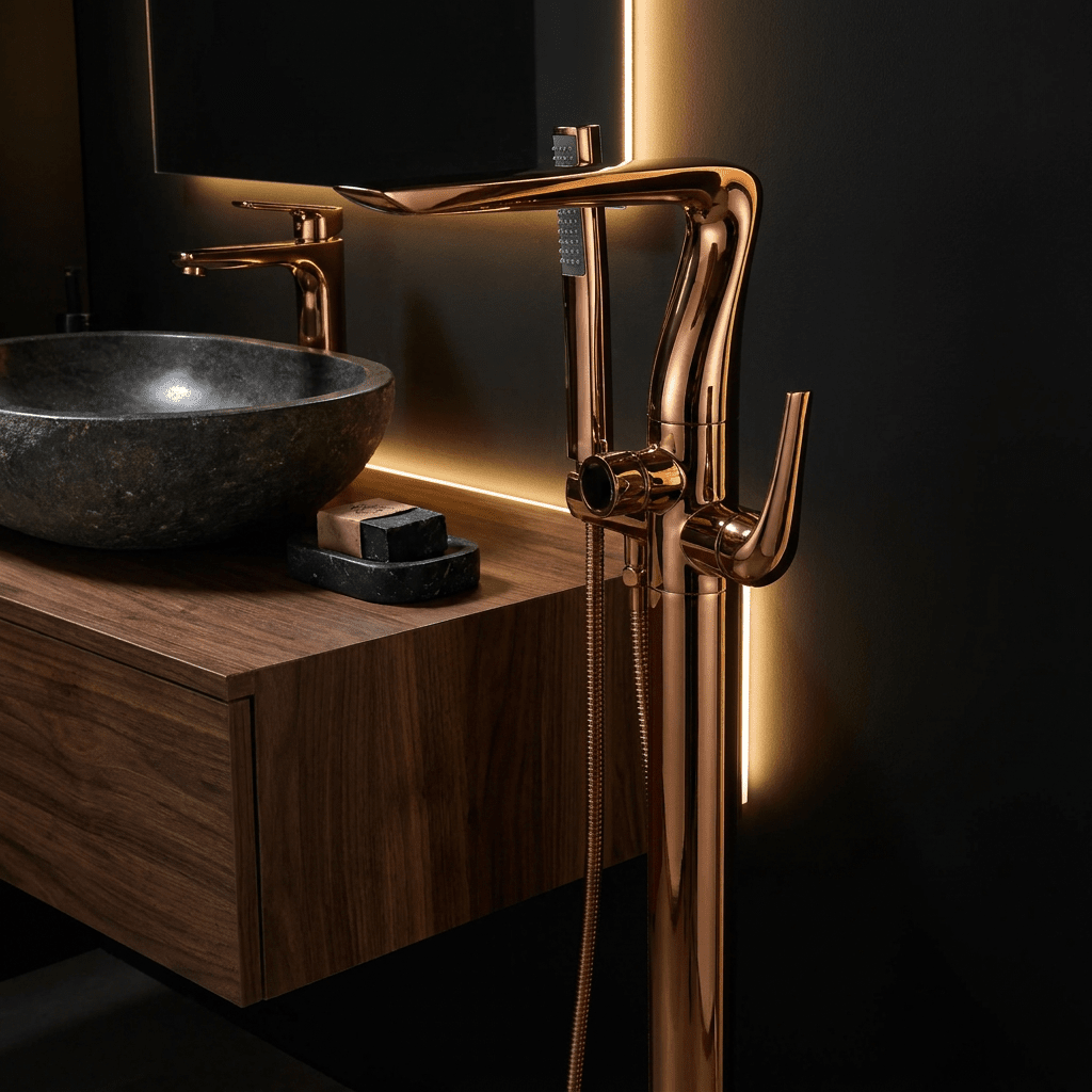 Torneira Monocomando AquaLux Rose Gold