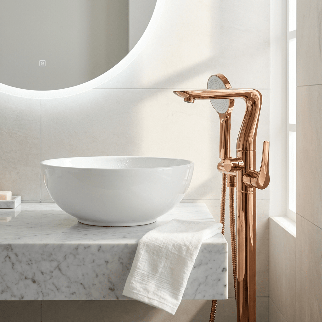 Torneira Monocomando AquaLux Rose Gold