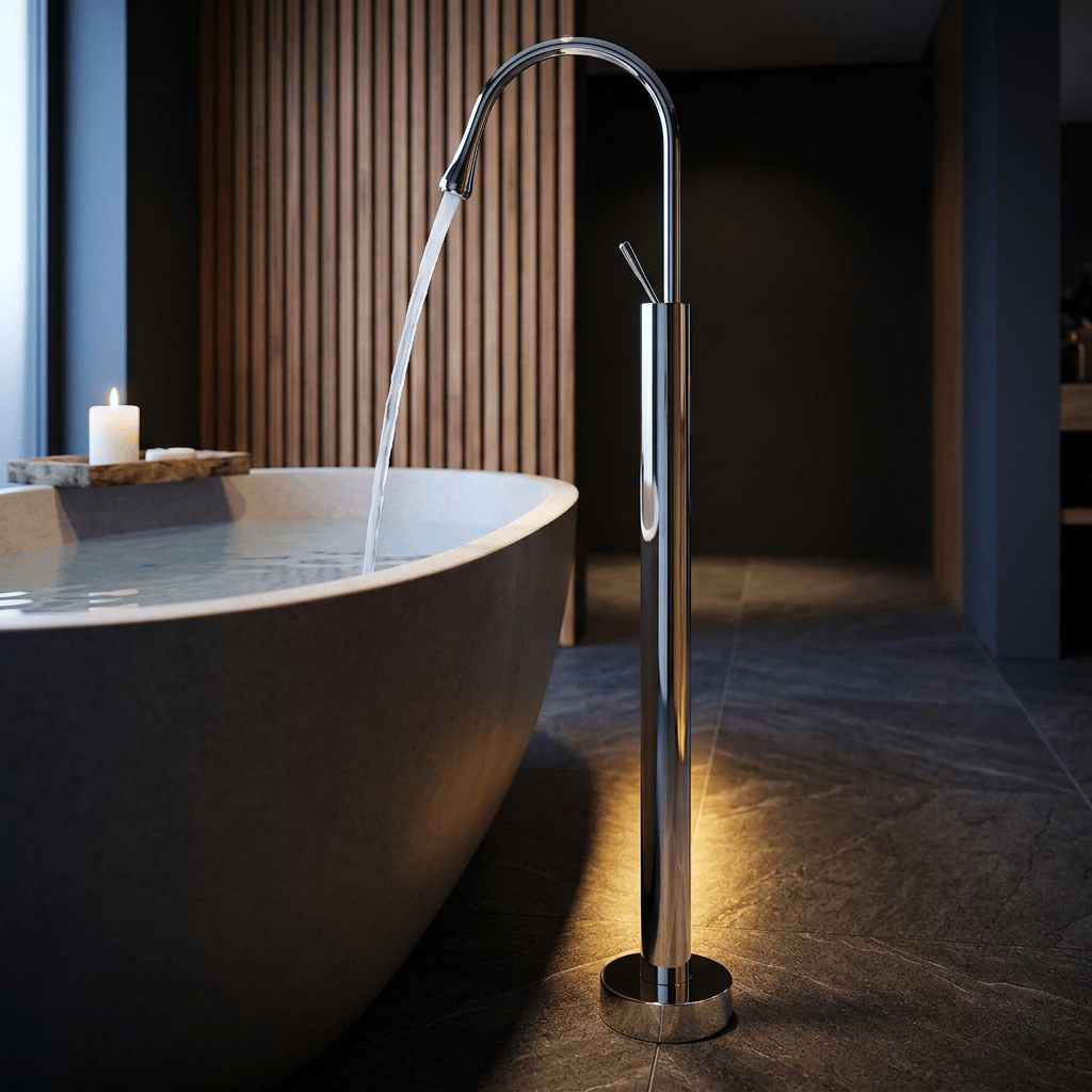 Torneira Para Banheira de Piso Luxury