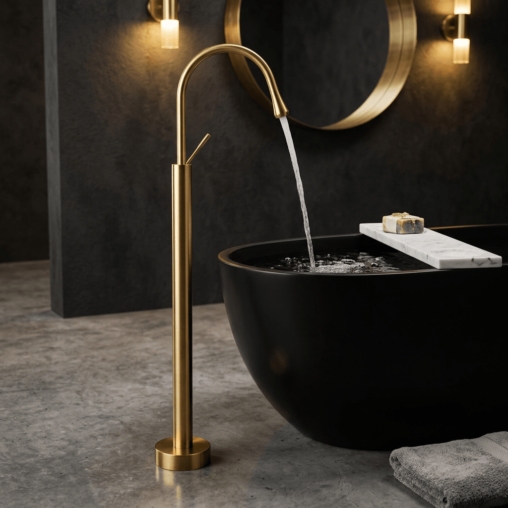 Torneira Para Banheira de Piso Luxury