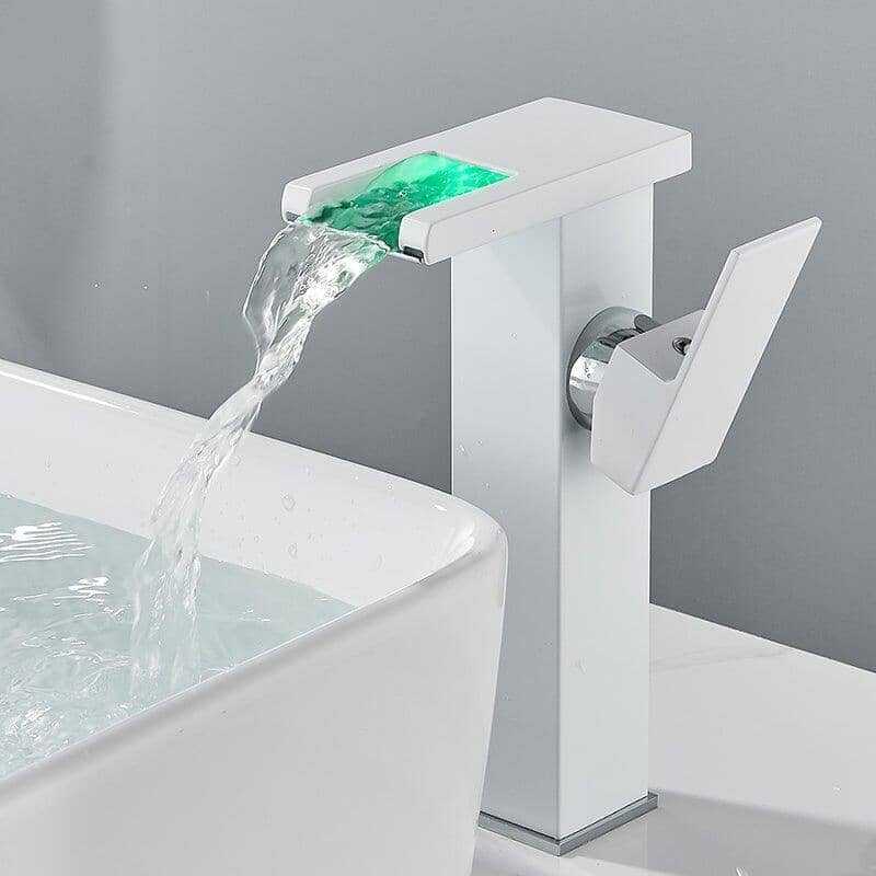 Torneira Para Banheiro Casacata LED Monocomando Trover