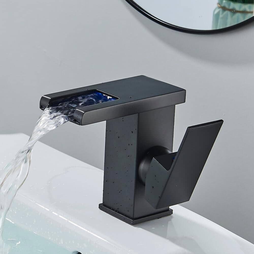 Torneira Para Banheiro Casacata LED Monocomando Trover