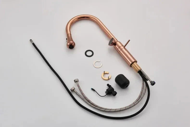 Torneira Para Cozinha Gourmet Rose Gold de Bancada Luxury Tanger