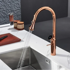 Torneira Para Cozinha Gourmet Rose Gold de Bancada Luxury Tanger