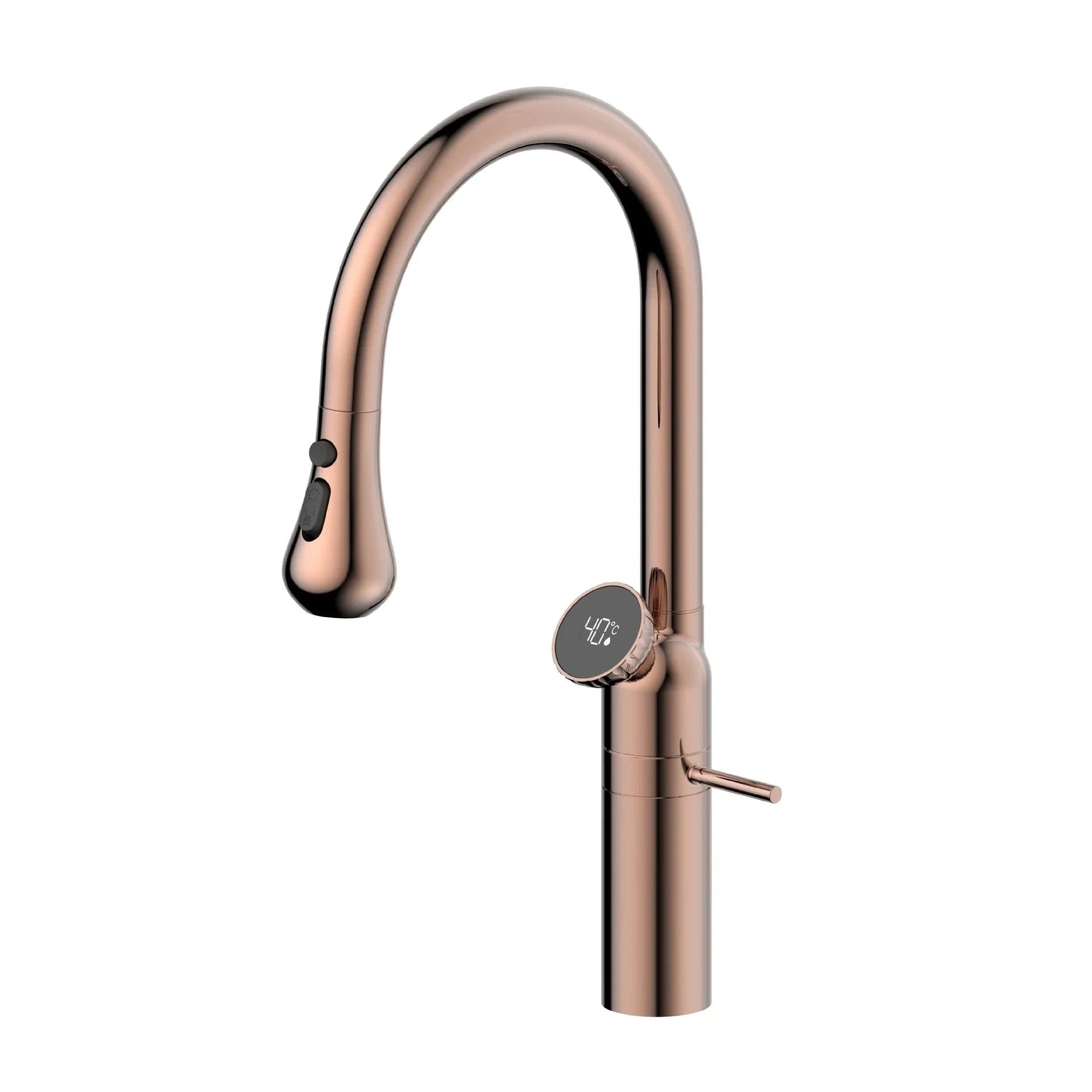 Torneira Para Cozinha Gourmet Rose Gold de Bancada Luxury Tanger